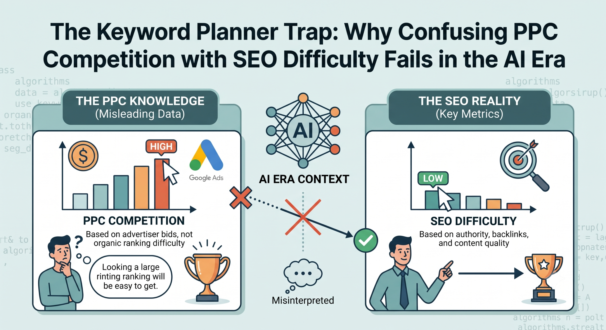 The Keyword Planner Trap: Why Confusing PPC Competition with SEO Difficulty Fails in the AI Era